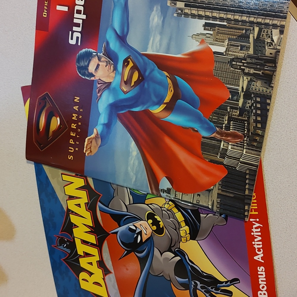 Batman and Superman books